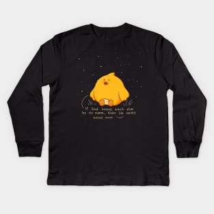 Little Chicken Stars Kids Long Sleeve T-Shirt